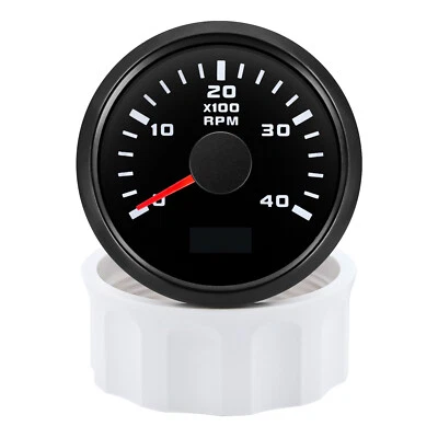 2" 52mm Waterproof Rev Counter Tachometer 0-4000RPM Gauge for Boat Car Truck ATV - Image 1 of 4