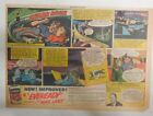Eveready Battery Ad: Death In Shark River ! from 1940's 7.5  x 10 inches