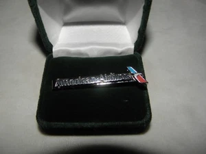 AMERICAN AIRLINE TIE BAR CLIP TIE BROCHE US AIRWAYS AA PILOT REGALO DE NAVIDAD NUEVO! - Imagen 1 de 6