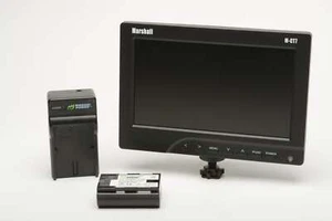 Marshall M-CT7 7" On-Camera LCD Field Monitor w/LP-E6 Battery + Charger, tested - Picture 1 of 5