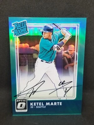 Ketel Marte 2016 Optic Auqua Prizm Autograph Rookie Card #047/125 - Image 1 of 2