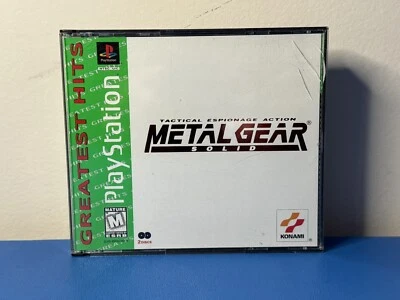 Metal Gear Solid (Sony PlayStation 1, 1998) PS1 CIB Complete Black Label TESTED - Image 1 of 4