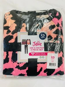 Justice Girls 3 Pc Mix & Match Legging Set XS 5/6, 1 Leggings, 2 T-Shirts - Picture 1 of 4
