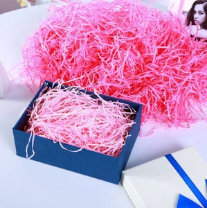 Caja de Regalo Relleno Rafia Papel Triturado Fiesta Decoración Envoltura Suministros - Imagen 1 de 5