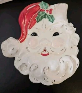 Christmas SANTA Wall Pocket, RARE Mid Century KAY FINCH CALIFORNIA - Picture 1 of 14