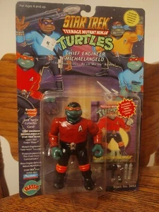 TMNT 1994 CHEFINGENIEUR MICHAELANGELO MIT SAMMLERKARTE MOC! (SILBER NUNCHAKUS) - Bild 1 von 12