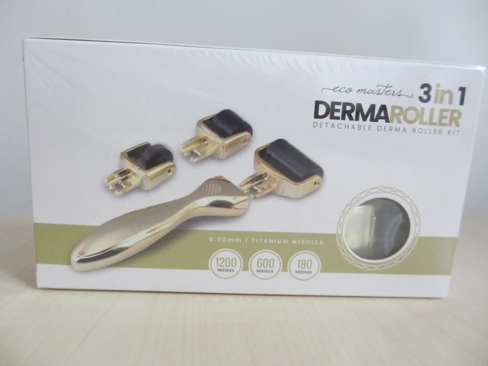 3 in1 Derma Roller 0,5mm/1mm/1,5 mm Titan Mikronadel Neu + OVP - Bild 1 von 1