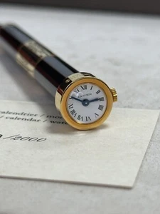 Cartier Perpetual Calendar Ballpoint Pen Clock Quartz. Very Rare Limited Edition - Picture 1 of 11