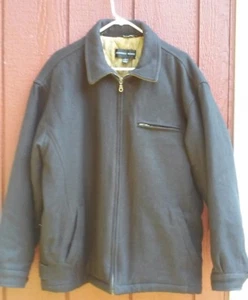 Geoffrey Beene Black Coat Wool Men's Size Large - Picture 1 of 6