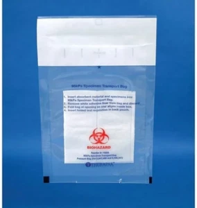 NEW Case of 100 Therapak™ 95kPa Compliant Specimen Transport Bag & Pad #15652 - Picture 1 of 1
