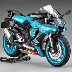 1:12 YZF-R1M Alloy Racing Bike Model Street Cross Country Bike Simulation Toys - Picture 1 of 5