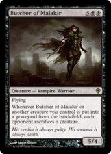 1x Butcher of Malakir NM, English MTG Worldwake