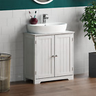 Bathroom Cabinet Single Double Door Wall Mounted Tallboy Cupboard Mdf White Grey