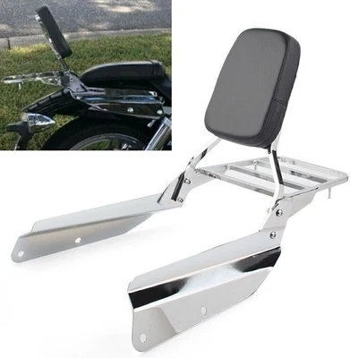 Backrest Sissy Bar with Luggage Rack for Honda VTX1300 VTX1800 N/R/S/T 2002-09 - Image 1 of 4