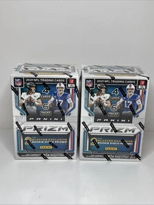2x - NFL Panini 2021 Prizm Football Trading Cards Sealed Blaster Boxen Fast Ship - Bild 1 von 4