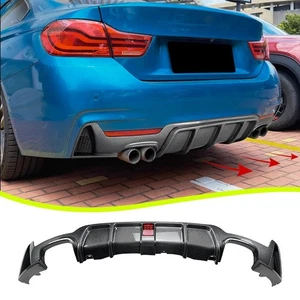 Rear Bumper Diffuser with Light for BMW 4 Series F32 F33 F36 2014-2020 M Sport - Picture 1 of 8