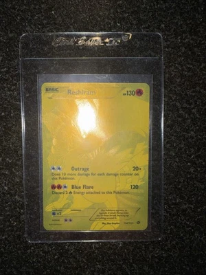 Reshiram 114/113 Secret Rare | Legendary Treasures | Gold Full Art | NM - Image 1 of 4