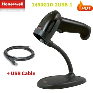 Honeywell 1450G1D-2USB-1 1D Voyager Barcode Scanner With Stand USB Cable - Afbeelding 1 van 4