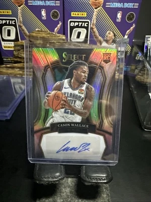 2023-24 Panini Select - Rookie Signatures Cason Wallace #RS-WCE /125 (AU, RC) - Image 1 of 2
