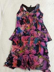 Rare Tropical Torrid Two Piece Swimsuit Set Size 1/ XL - Picture 1 of 4