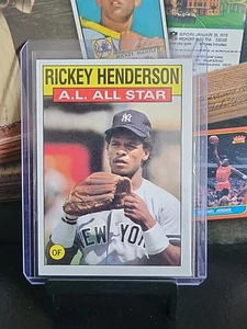 1986 Topps #716 Rickey Henderson All Star New York Yankees 🔥 - Imagen 1 de 10