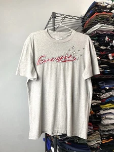 Rare! Vintage Energie by Sixty T Shirt Japan Style Gray L Size - Picture 1 of 9