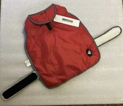 Red Waterproof Fleeced Lined Dog Jacket Vest, Size Medium  NEW - Image 1 of 4