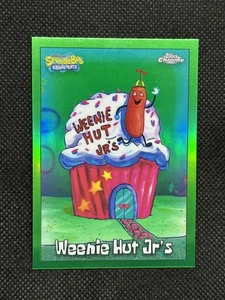 2025 Topps Chrome SpongeBob SquarePants #49 Weenie Hut Jr's Kelp Green - Picture 1 of 2