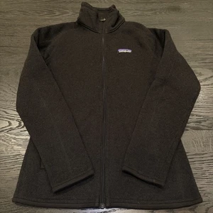 Patagonia Women Jacket Charcol  Heather Full Zip W Logo, Pockets Adult  XS - Picture 1 of 10