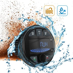 Bluetooth Marine Stereo Receiver Digital Boat Radio Waterproof Speakers MP3 Play - Picture 1 of 11