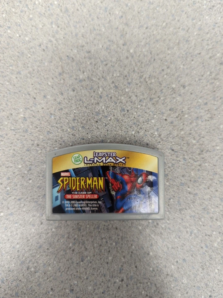 LeapFrog Leapster L-max Spiderman Sinister Spell Video Game Cartridge Only Used - Image 1 of 1