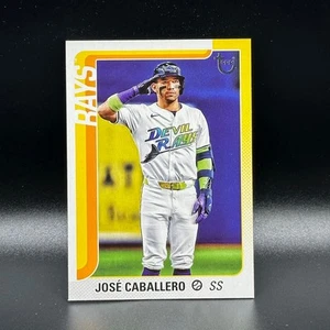 2025 Topps Series 1 Jose Caballero #133 Vintage Stock Parallel /99 Rays - Picture 1 of 2