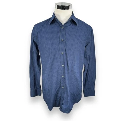 Camisa de Vestir Paul Smith Para Hombre 15.5 39 Azul Geométrica Formal Clásica Manga Larga Foto 1 de 4