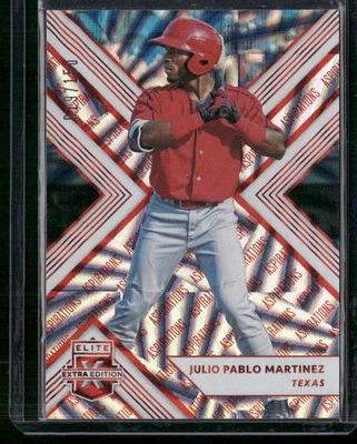 2018 Panini Elite Extra Edition #128 Julio Pablo Martinez Aspirations Red #/150 - Image 1 of 2
