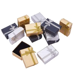 12pcs Small Jewelry Gift Boxes, 2x2.7x1 Inch Tiny Gift Boxes with Lid Metalli... - Picture 1 of 7