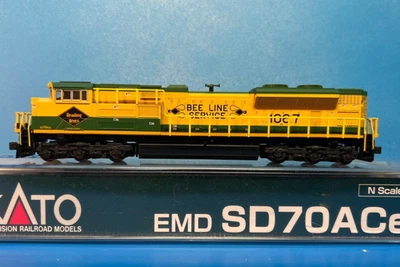 Kato SD70Ace Reading Lines #1067 NS Heritage N Scale Diesel Locomotive DC EXC - Image 1 of 4