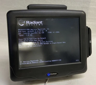 Radiant Aloha NCR P1560-0057 15” POS Touchscreen Terminal T7500 2.2GHz Win 7 3 - Image 1 of 4