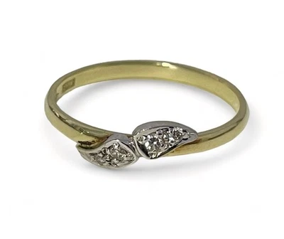 Brillantring / Vorsteckring 585/- Bicolor Größe 54 - Bild 1 von 3