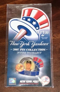 2007 New York Post Derek Jeter Collectable Pin YANKEES - Picture 1 of 2