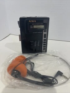 Lettore Walkman Radio AM-FM Stereo Cassette Tape AIWA HS-T50 Vintage - Foto 1 di 6