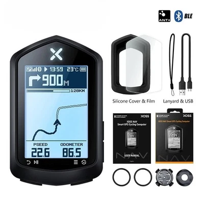 GPS Bike Computer Bike Sensors Heart Rate Monitor 2.4 Inch ANT+ route navigation - Image 1 of 4