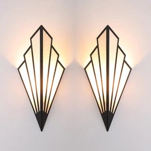 Modern Wall Light Simple Creative Sconces Bedroom Aisle Living Black - Picture 1 of 6