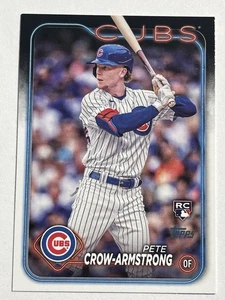 2024 Topps #407 PETE CROW-ARMSTRONG RC Rookie Chicago Cubs - Picture 1 of 2