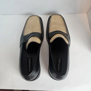 Kenneth Cole Reaction zweifarbige elegante Leder-Halbschuhe Größe 10,5 - Bild 1 von 18