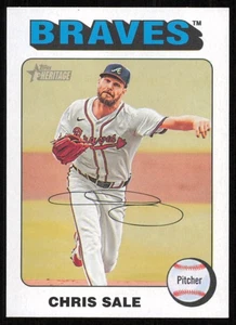 2024 Topps Heritage High Number Chris Sale White Border Parallel #515 Braves - Picture 1 of 2