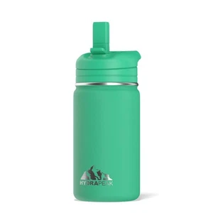 Mini 14oz Water Bottle with Straw Lid, Stainless Steel Double Wall Insulated ... - Picture 1 of 9