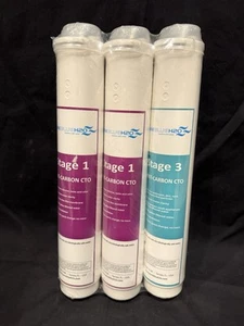 Pure Blue H20 Reverse Osmosis Filter Pack - Stage 1 (2) & Stage 3 (1) - Picture 1 of 3