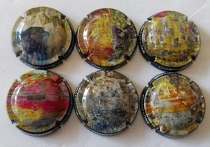 6 BELLES CAPSULES CHAMPAGNE GENERIQUE ART COLLECTION 2024 REF N°1415 a 1415e NEW - Imagen 1 de 1