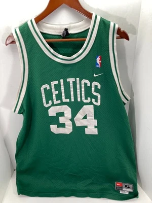 Camiseta Nike de los Boston Celtics Paul Pierce #34 para hombre XL verde equipo de baloncesto de la NBA Foto 1 de 4