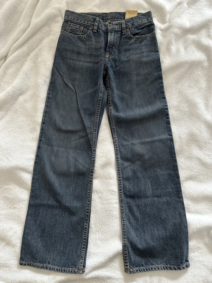 Polo Ralph Lauren Big Boys Hampton Straight Stretch Jeans Size 14 Dark Blue